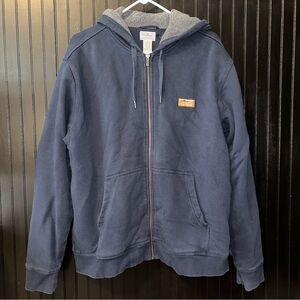 L.L. Bean Zip-Up Navy Hoodie (Large)